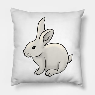 Cute Bunny hand drawn rabbit gift Pillow