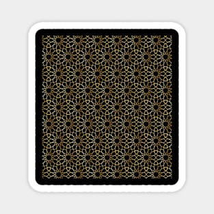 Arabic Moroccan Golden Pattern Magnet