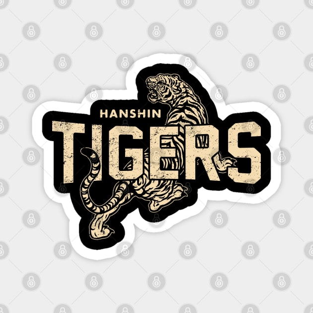 Vintage Hanshin Tigers 2 by Buck Tee Originals Magnet by Buck Tee