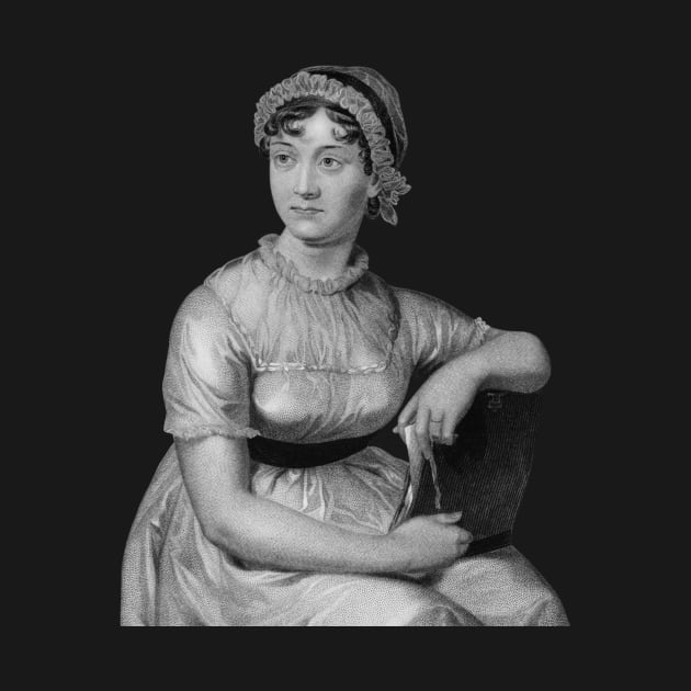 Jane Austen Engraved Portrait by warishellstore