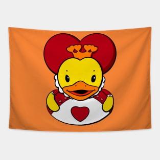 Queen of Hearts Rubber Duck Tapestry