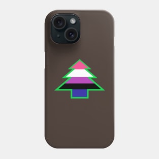 Genderfluid Pride: Christmas Tree Phone Case