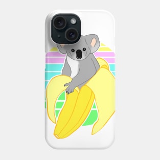 banana koala doodle Phone Case