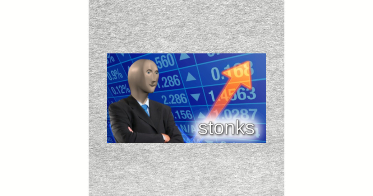 Stonks only go up - Stonks Meme - Mask | TeePublic
