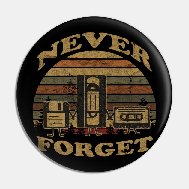 VINTAGE -  NEVER FORGET VHS Pin by maskangkung