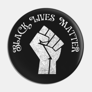 Black Lives Matter /// Faded/Vintage Style Black Power Fist Pin