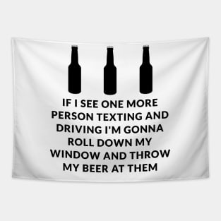 Funny Beer Quote Tapestry