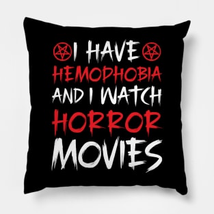 Scary Bloody Classic Horror Slasher Movies Film Lovers Pillow