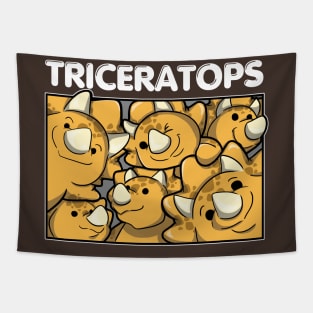 Group of Triceratops Tapestry