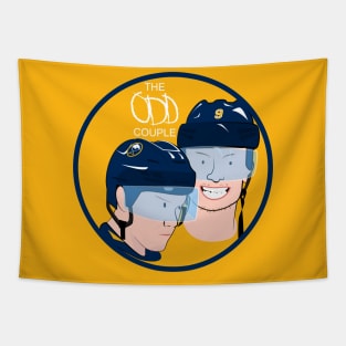 The Odd Couple Jeff Skinner and Jack Eichel Buffalo Sabres Tapestry