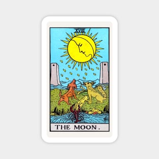 Card #18 - The Moon - Rider Waite Smith Tarot Magnet