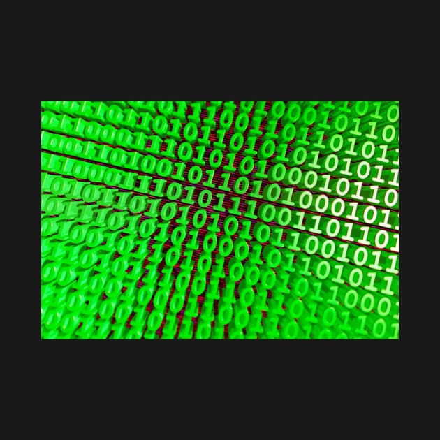 Binary Numbers, Computer Talk, Green by tommysphotos