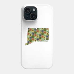 Connecticut State Map Board Games Phone Case