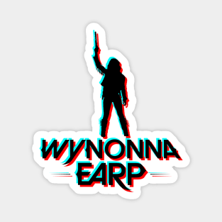 Wynonna Earp Retro Blur - Black Magnet