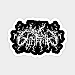 Magic the Gathering black metal logo Magnet