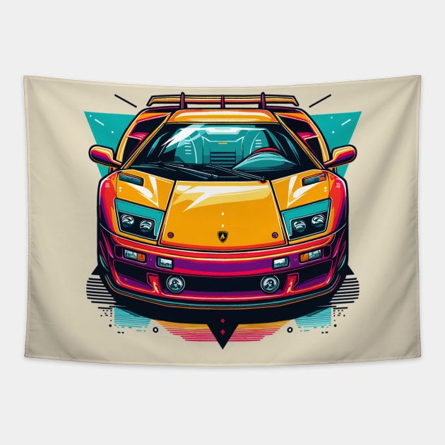 Lamborghini Diablo Tapestry by Vehicles-Art