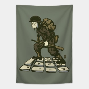 Keyboard Warrior Tapestry