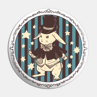 White rabbit Pin