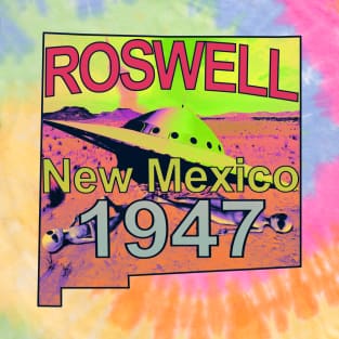 Roswell New Mexico 1947 UFO Aliens Trippy Psychedelic Tie Dye T-Shirt
