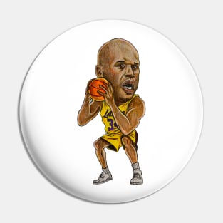 LA Shaq Caricature Pin