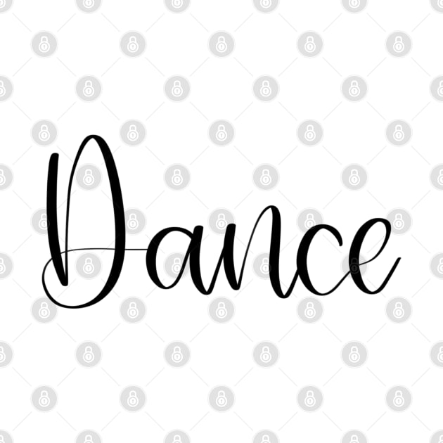 Dancer Script Gift by elizabethsdoodles