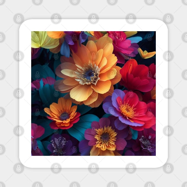 floral pattern Magnet by sukhendu.12