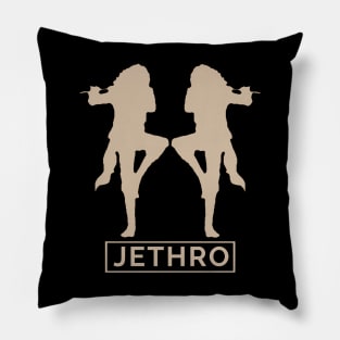 Two brown jethro tull Pillow