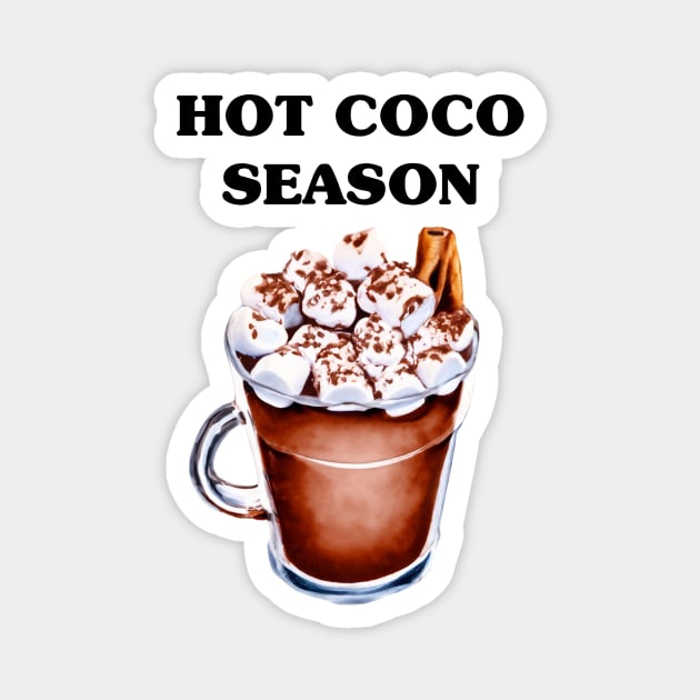 Hot Coco Season Magnet by EyreGraphic