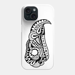 Abstract bird skull Phone Case