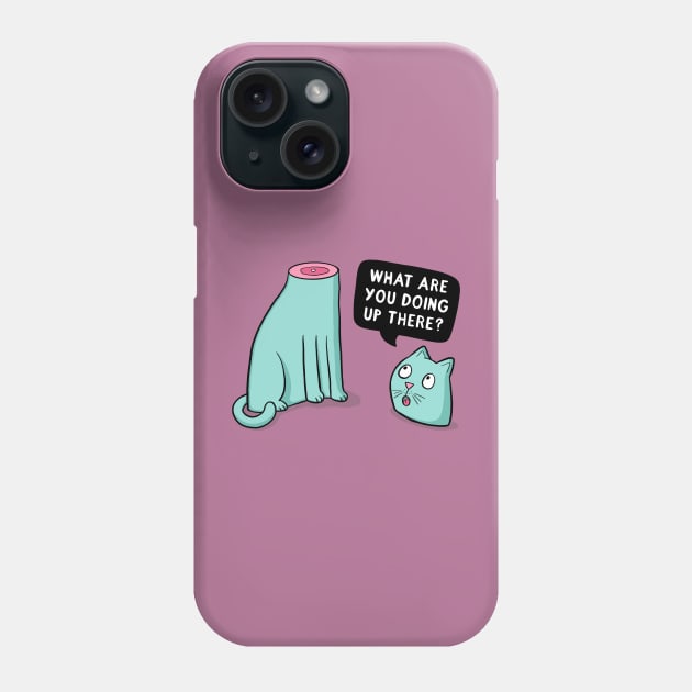 Headless Cat Phone Case by Drawn to Cats