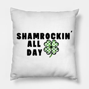 Shamrockin' All Day with a Clover Pillow