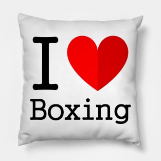 I Love Boxing Pillow