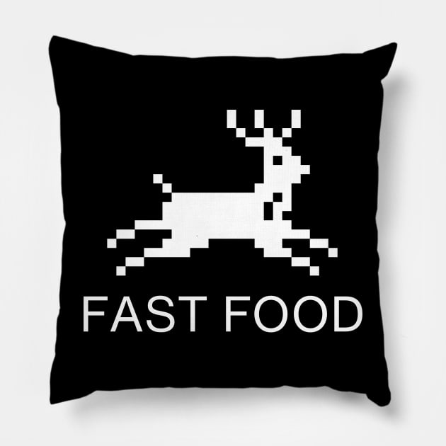 FAST FOOD Pillow by Syntax Wear