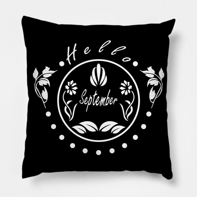 Hello September - Nature Pillow by SanTees