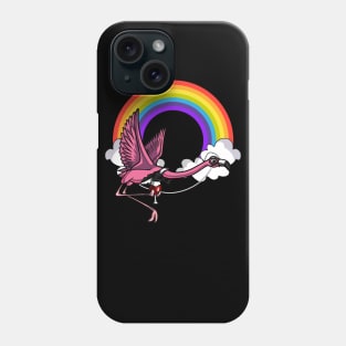 Flamingo Bird Wine Party Phone Case