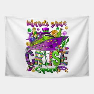 Mardi Gras Cruise Squad Festival Ship Party 2024 Tapestry