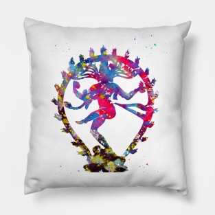 Shiva, the lord of dance Pillow