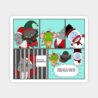 Fun Christmas Comic Finale Magnet