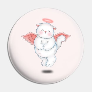 Cute Angelic Cat Pin