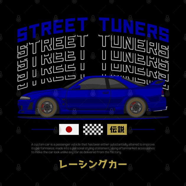 Street Tuner Blue Skyline GTR R33 JDM by GoldenTuners