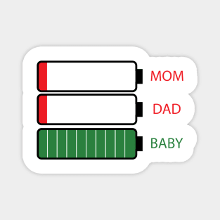 Mam, Dad, Baby . Magnet