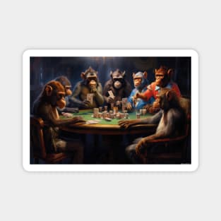 Monkey's Gambit: High-Stakes Poker with Serious Monkeys Magnet