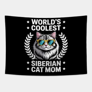 World's Coolest Cat Mom Mama - Women Siberian Cat Tapestry