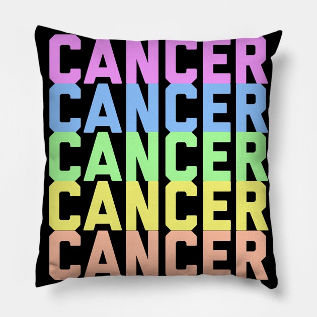 Cancer Rainbow Pillow by Sloop