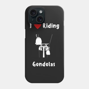 Ski gondola mountain altitude cable car and ski lift lover Phone Case