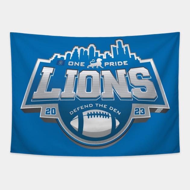 Lions 2023 Season Tapestry by Nagorniak