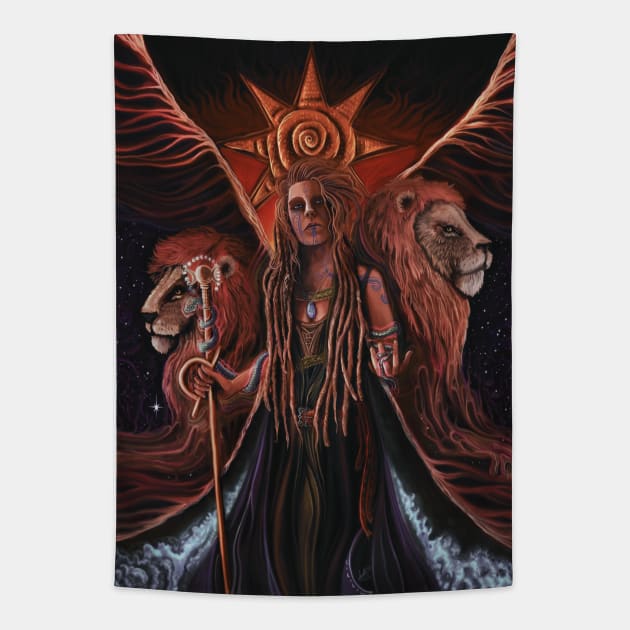 Inanna Ishtar x Zion Tapestry by visionarysea