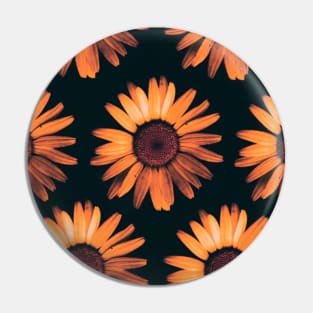 Sunflower lover pattern mask Pin