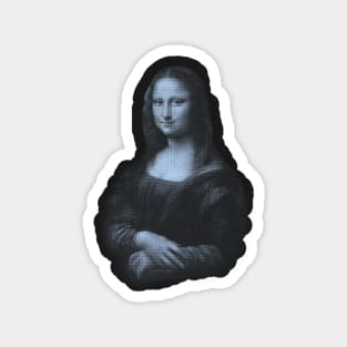 Mona Lisa in Blue Magnet