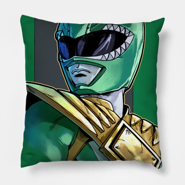 Tommy The Green Ranger Pillow by AdventureWizardLizard